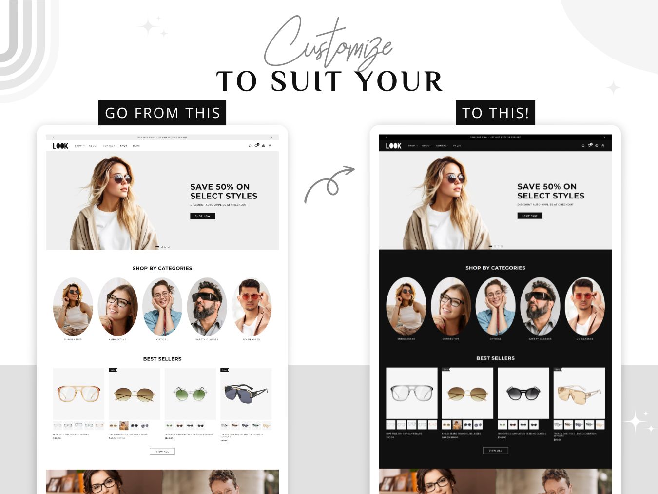 Look - Sunglasses and Eyewear Store | Shopify 2.0 Theme