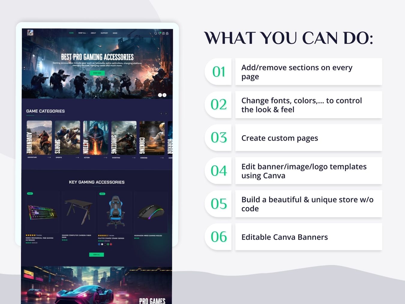 PMG - Gaming Gears Shopify 2.0 Theme