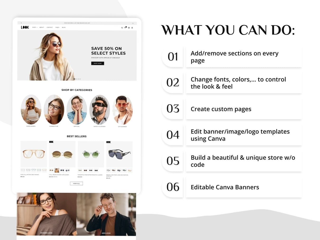 Look - Sunglasses and Eyewear Store | Shopify 2.0 Theme
