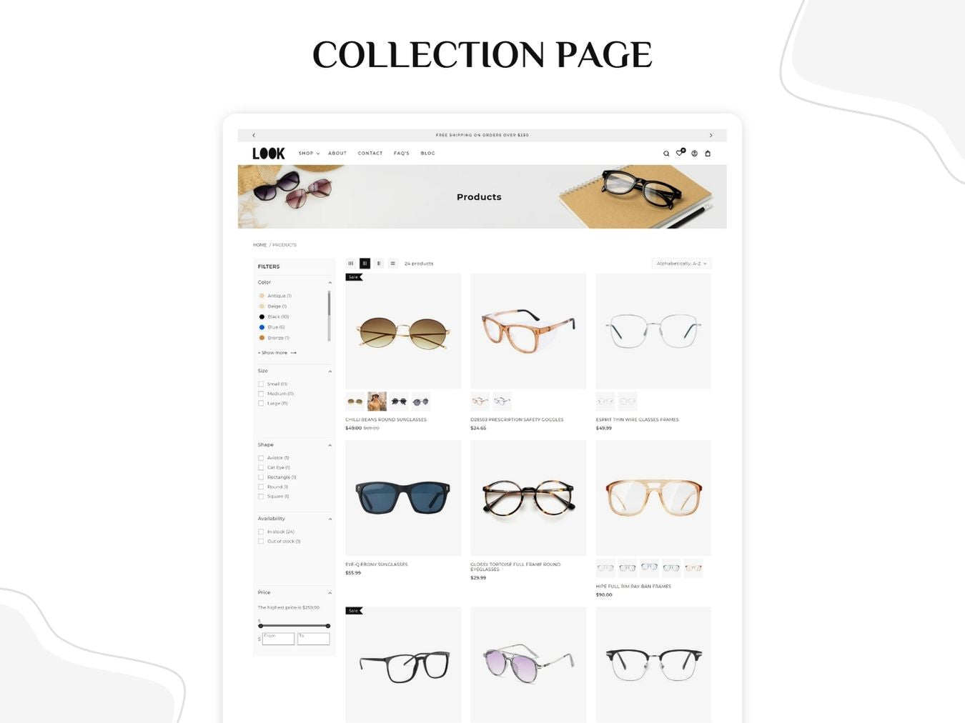 Look - Sunglasses and Eyewear Store | Shopify 2.0 Theme