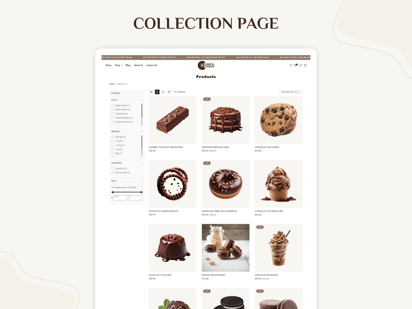 Best Shopify Cake and Choco theme for Fashion Stores | Shopify 2.0 Theme