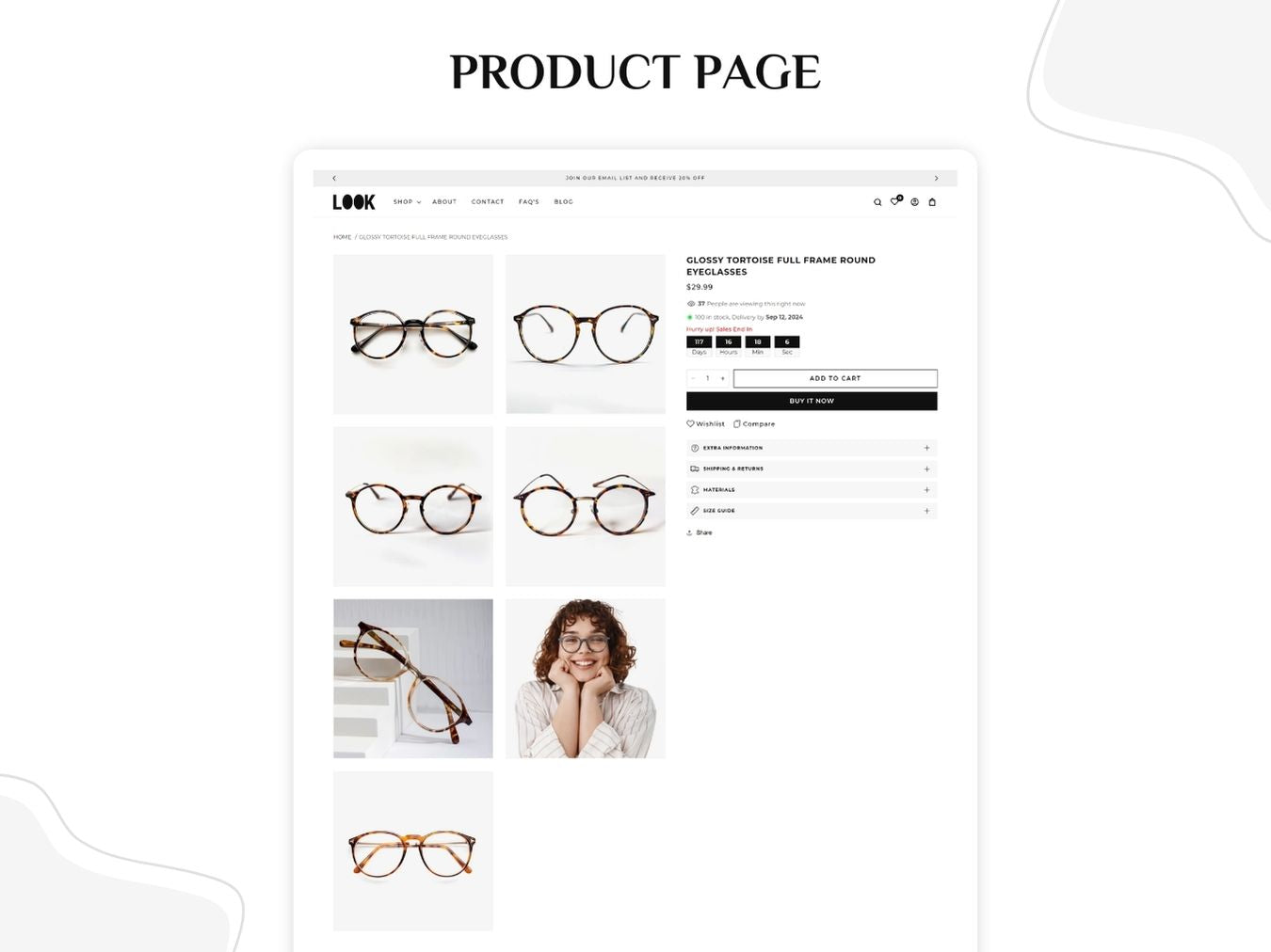 Look - Sunglasses and Eyewear Store | Shopify 2.0 Theme