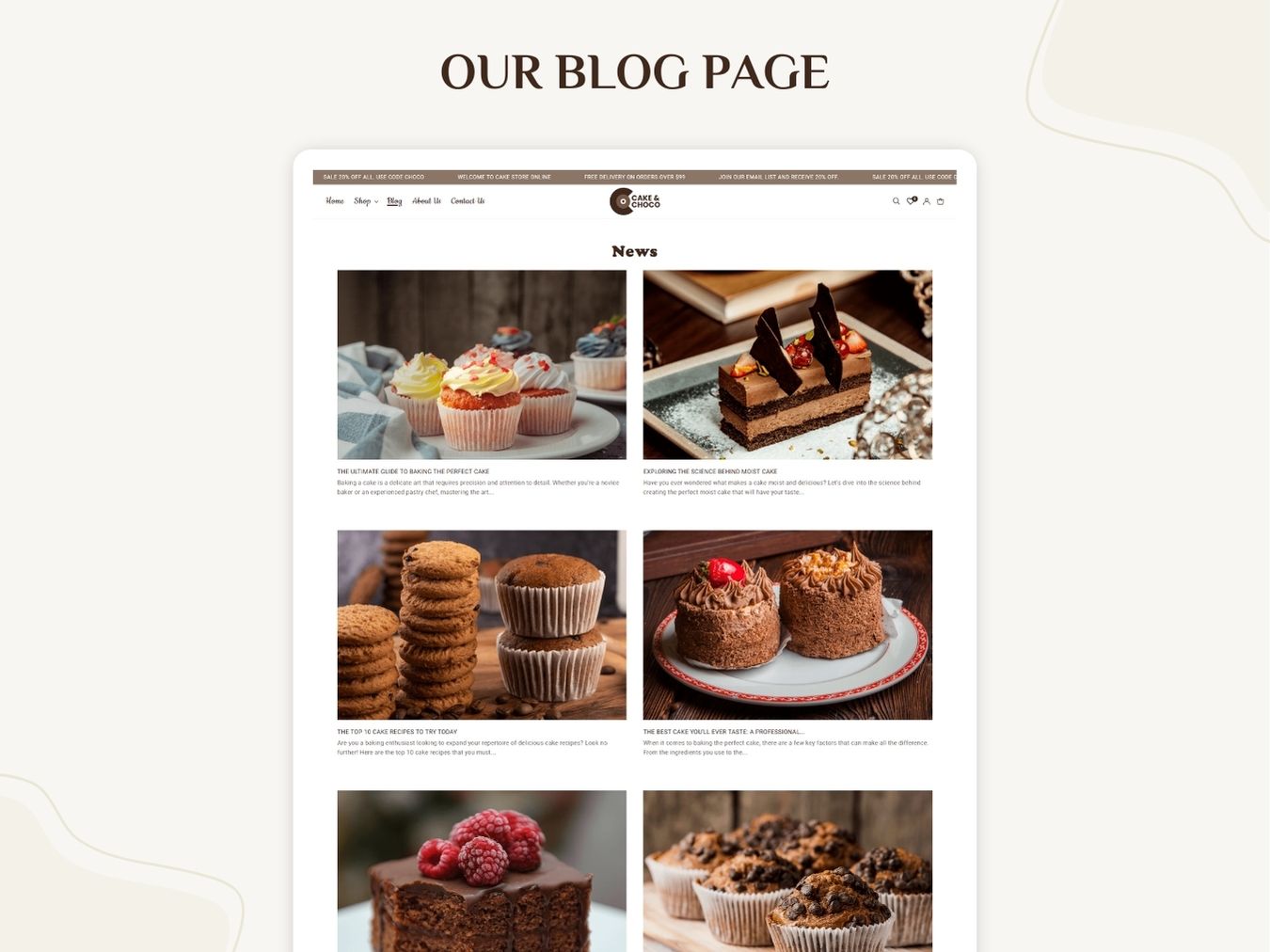 Best Shopify Cake and Choco theme for Fashion Stores | Shopify 2.0 Theme