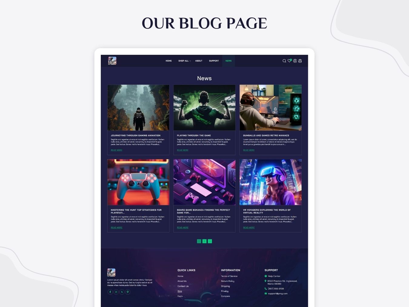 PMG - Gaming Gears Shopify 2.0 Theme