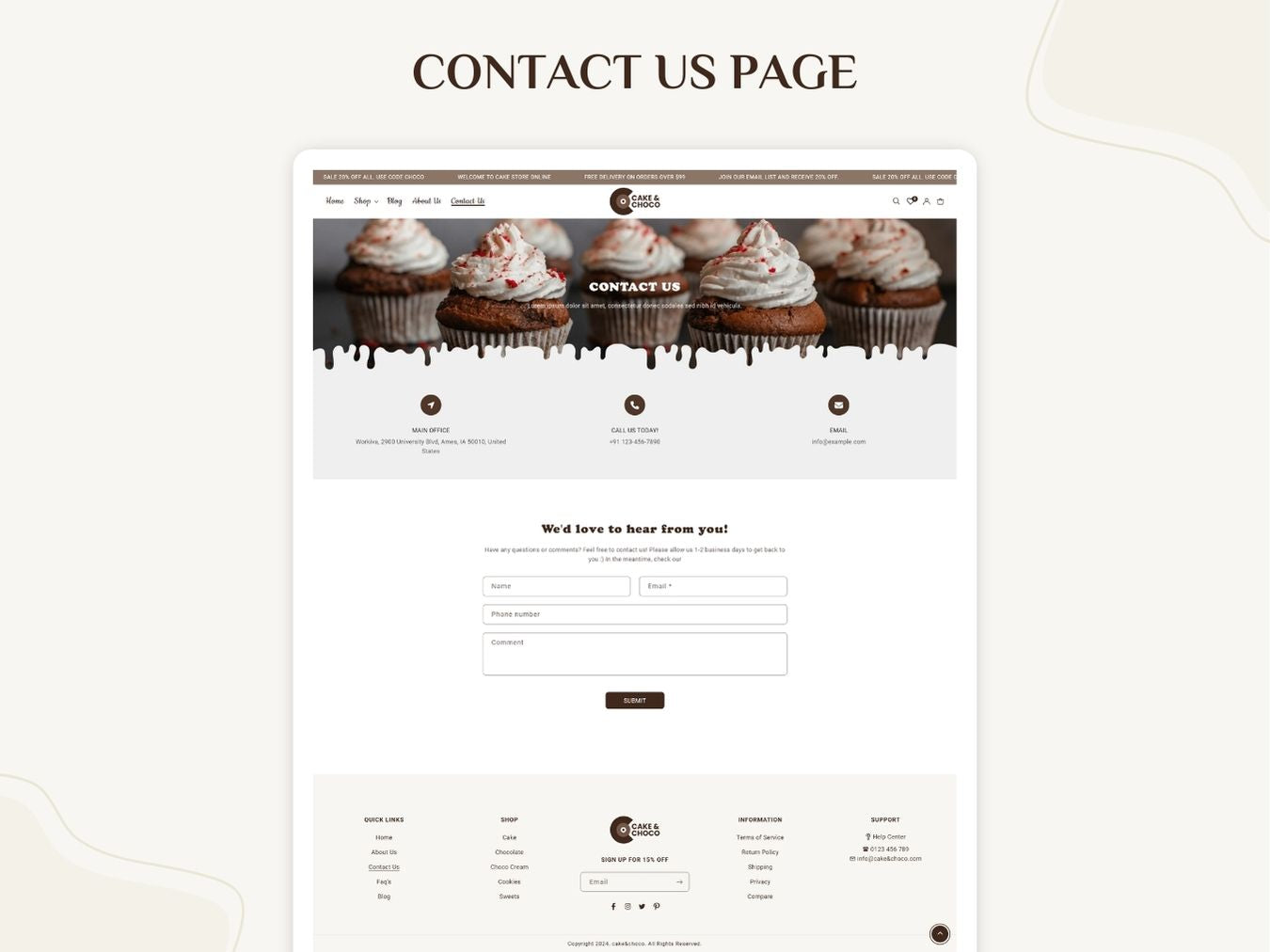 Best Shopify Cake and Choco theme for Fashion Stores | Shopify 2.0 Theme