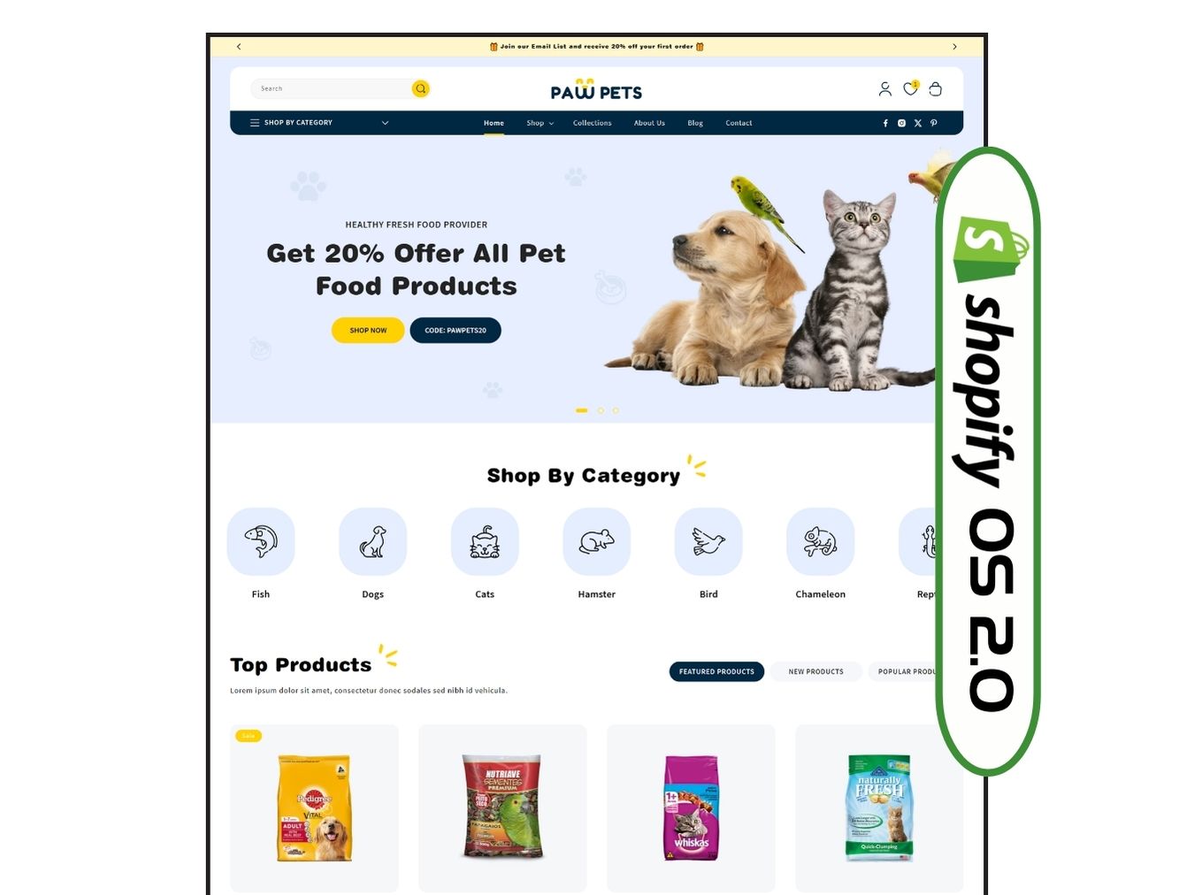 Cats Merch Store Shopify PawPets SHOP Best Pet Store Shopify Theme