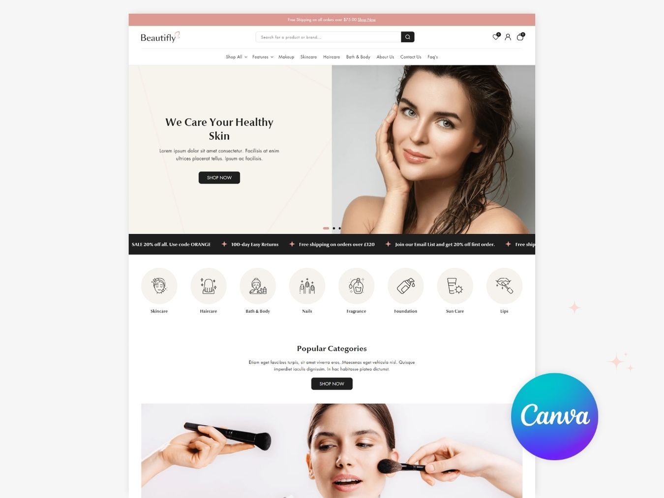 Beautifly Beauty Care - Beauty and Cosmetics Theme | Shopify 2.0 Theme
