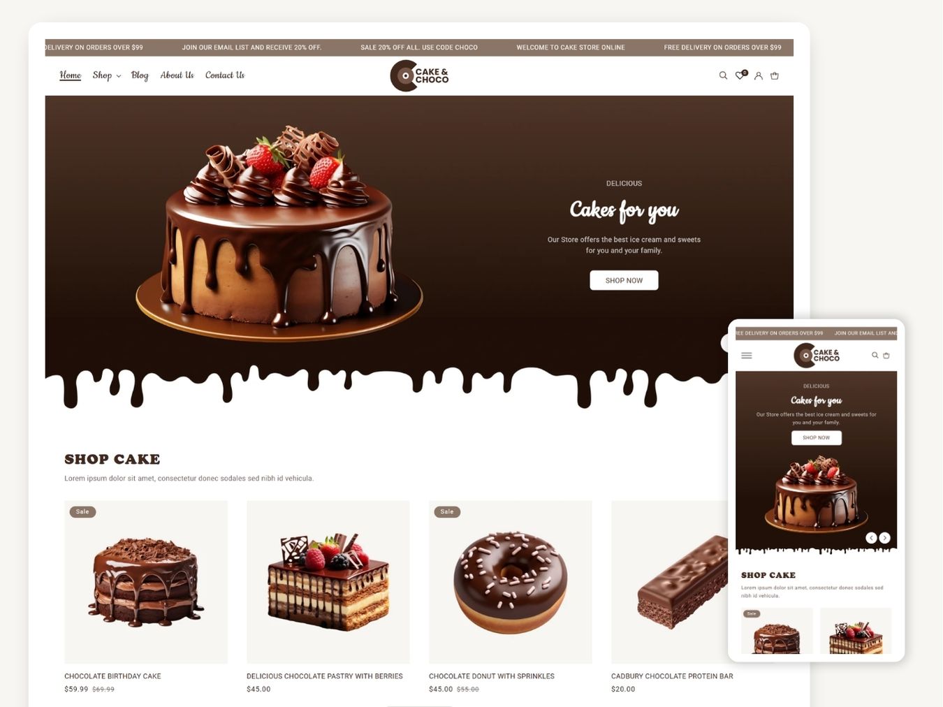 Best Shopify Cake and Choco theme for Fashion Stores | Shopify 2.0 Theme