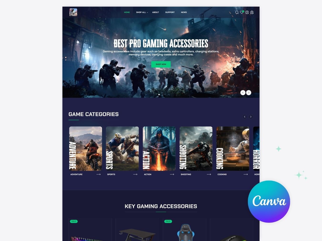 PMG - Gaming Gears Shopify 2.0 Theme