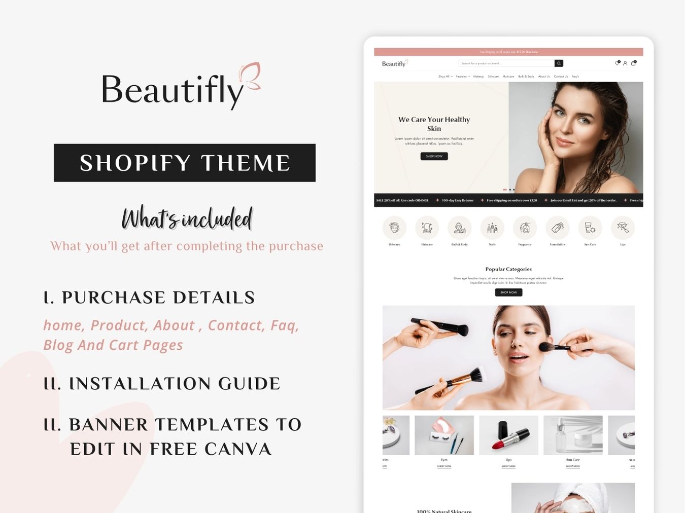 Beautifly Beauty Care - Beauty and Cosmetics Theme | Shopify 2.0 Theme
