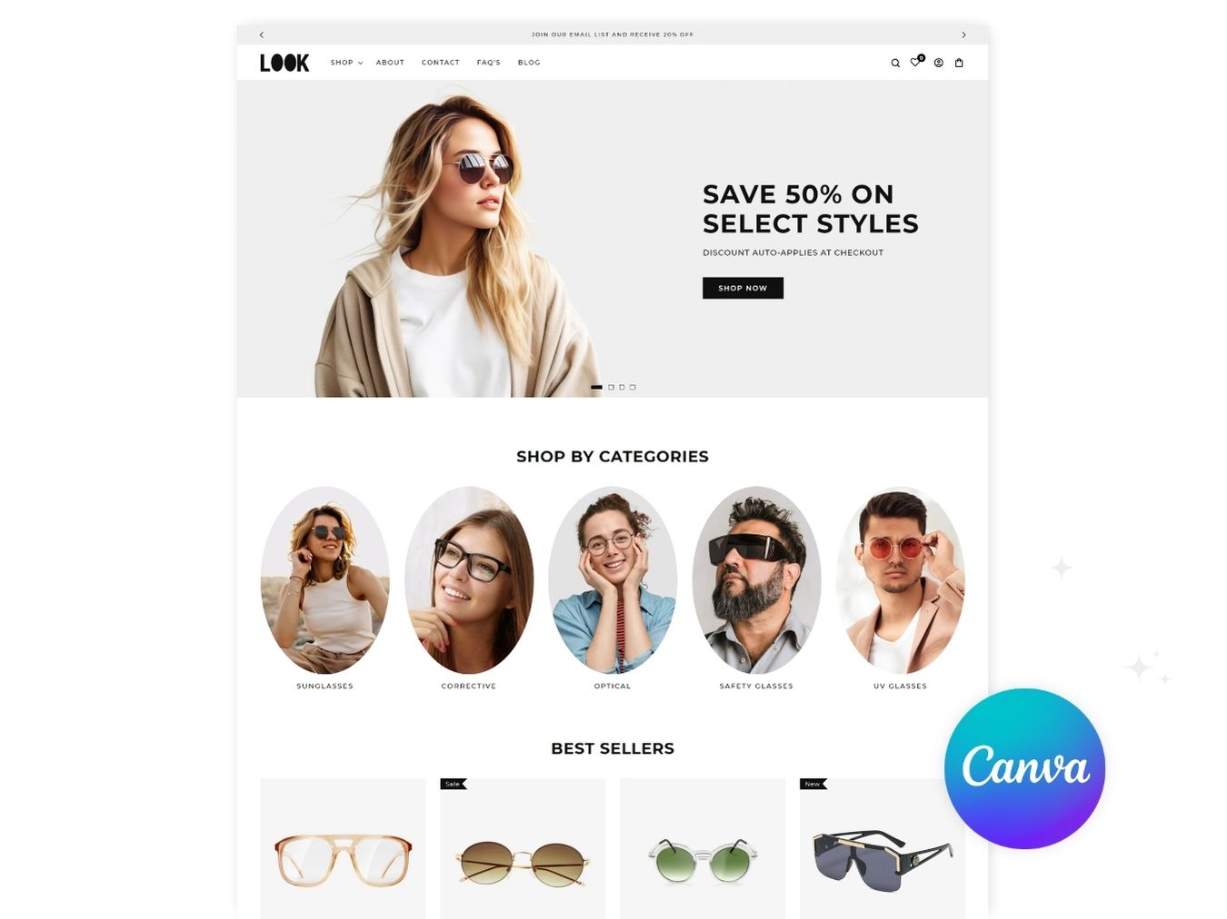 Look - Sunglasses and Eyewear Store | Shopify 2.0 Theme