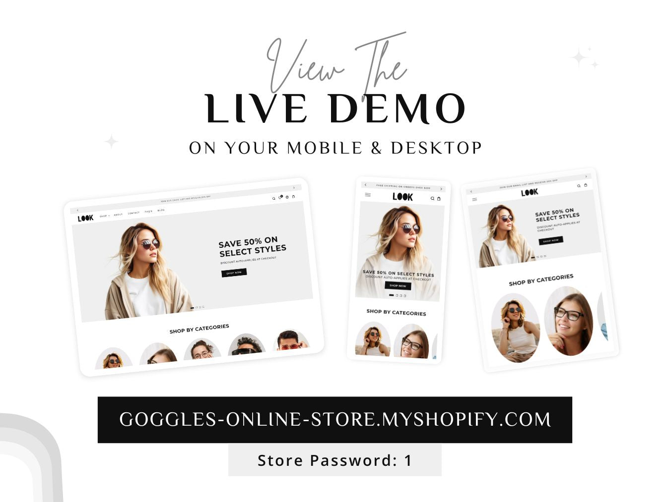 Look - Sunglasses and Eyewear Store | Shopify 2.0 Theme