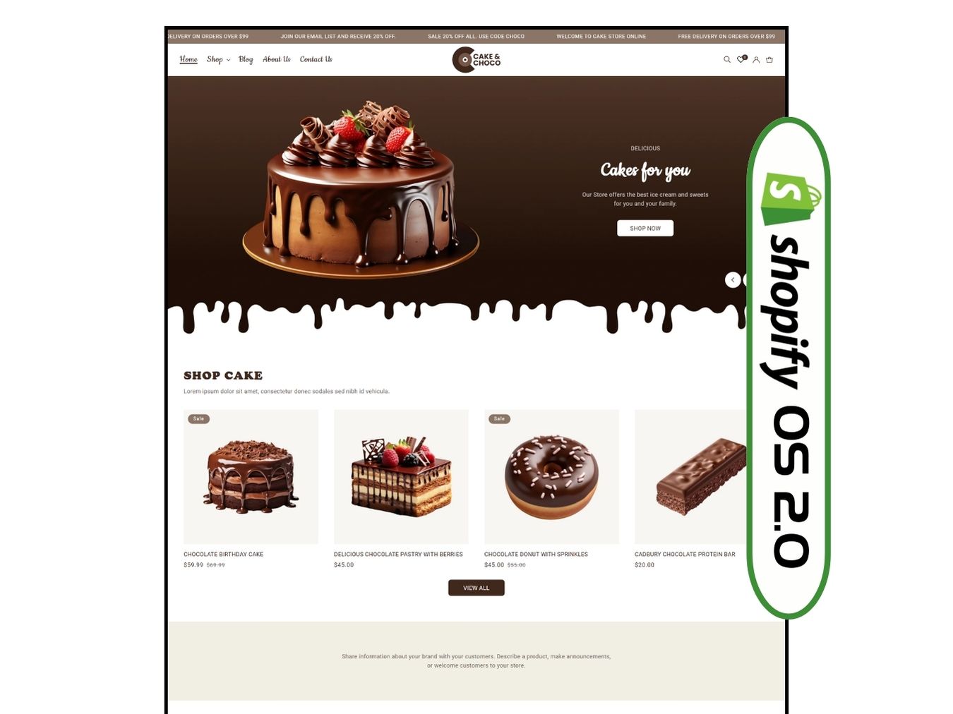 Best Shopify Cake and Choco theme for Fashion Stores | Shopify 2.0 Theme