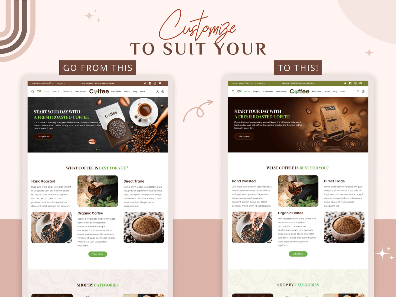 Elegant Coffee Store Design