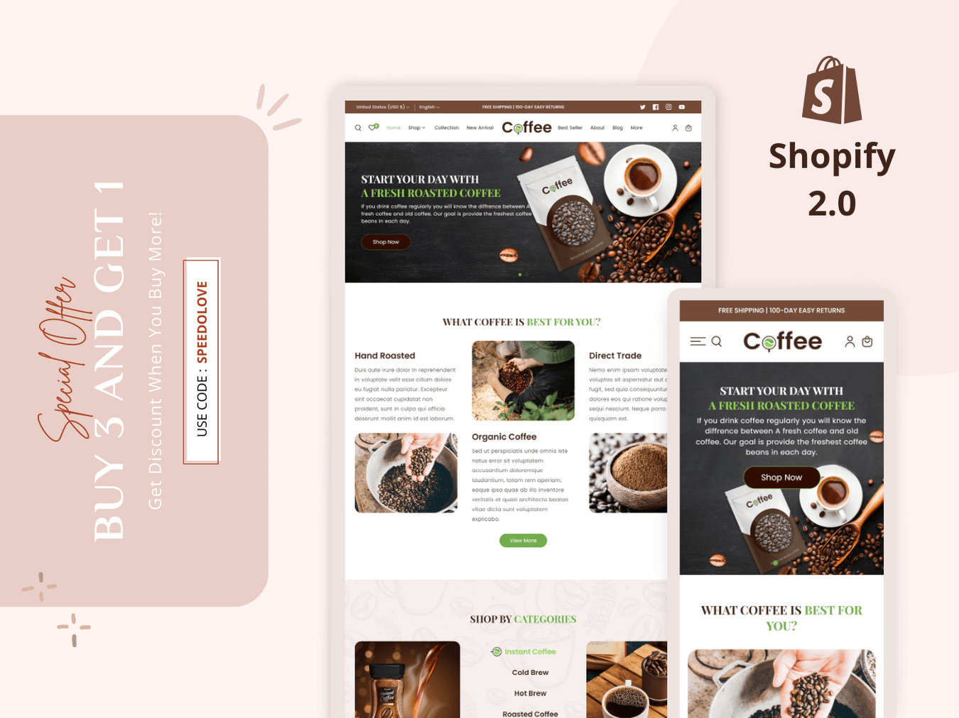 Responsive Coffee eCommerce Theme