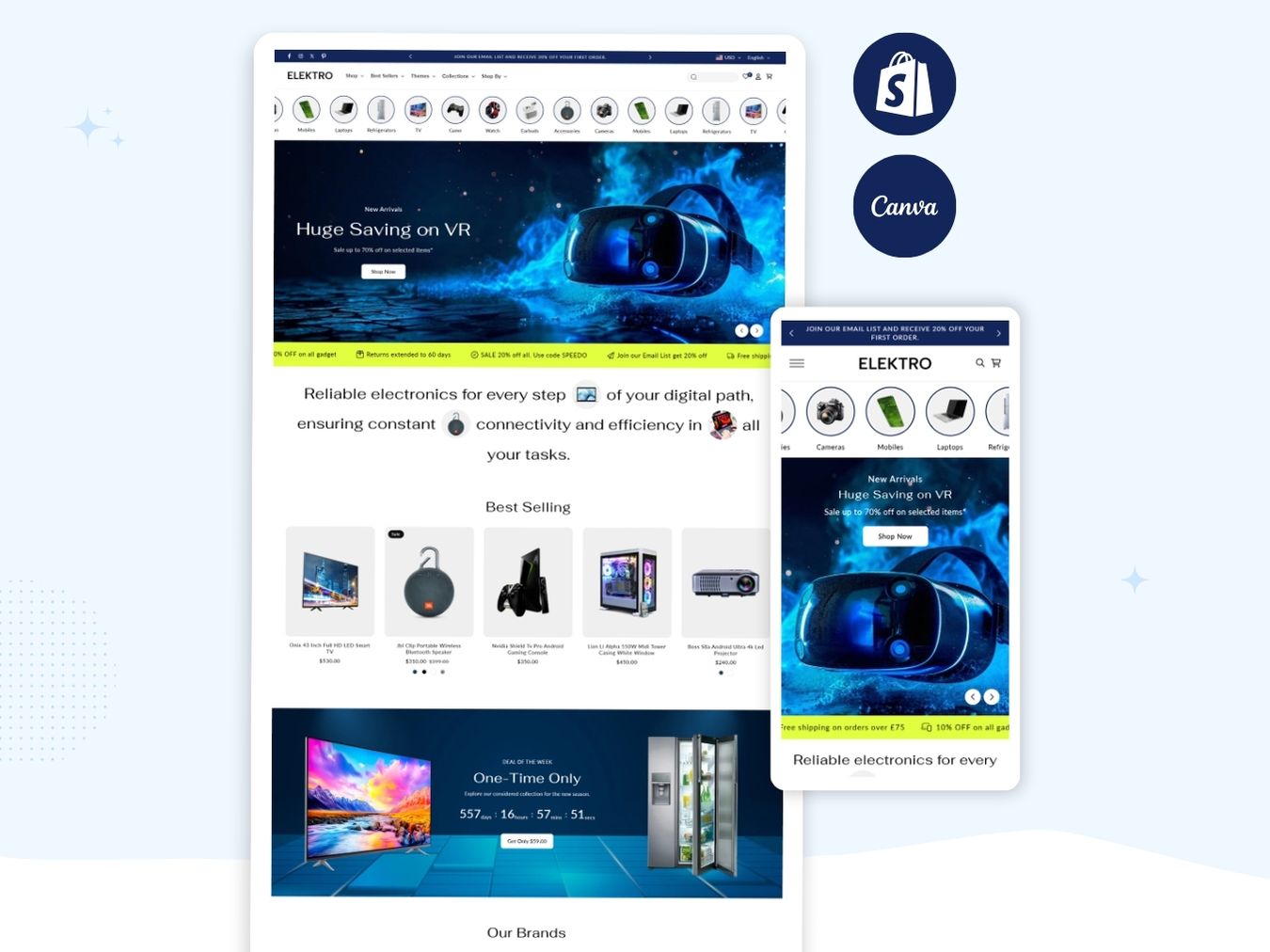 Elektro - Cutting-Edge Electronics Shopify 2.0 Template