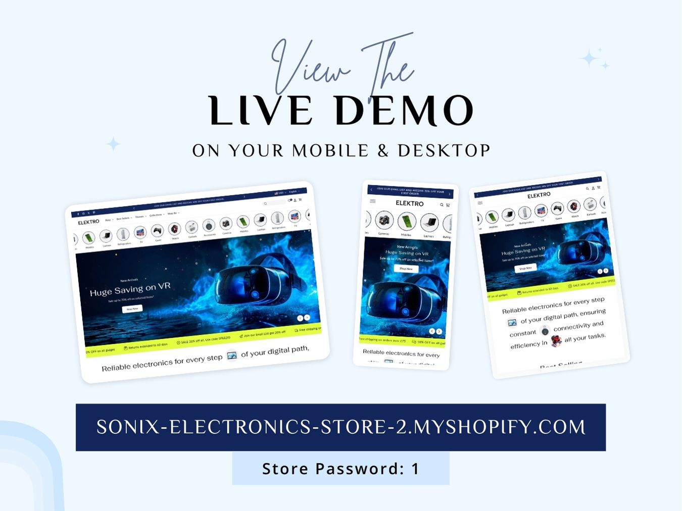 Elektro - Cutting-Edge Electronics Shopify 2.0 Template