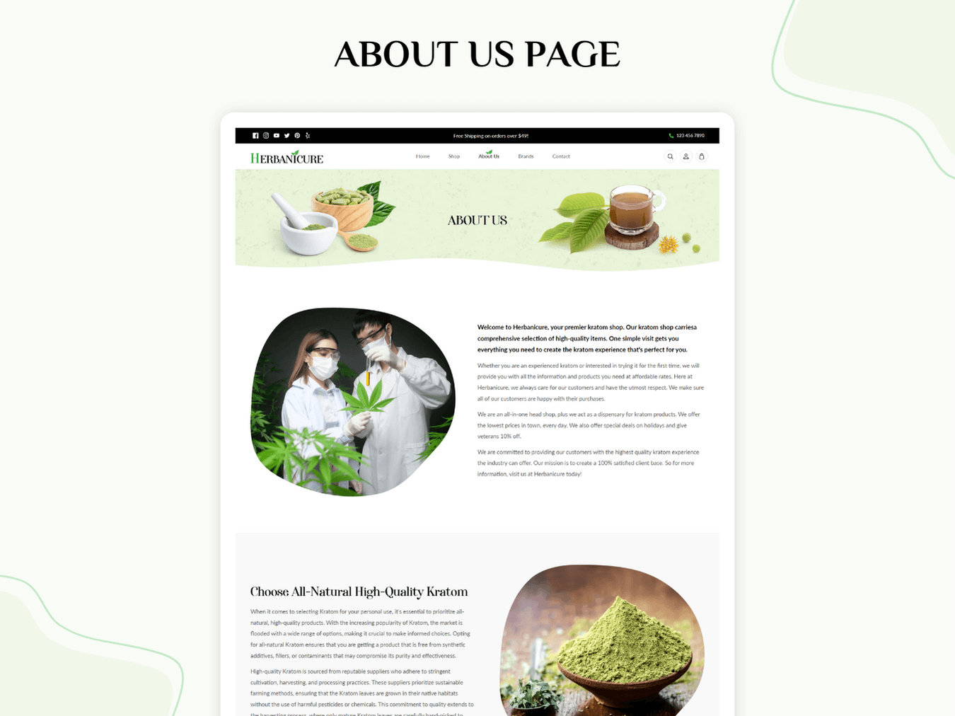 HERBANICURE - Best Nutrition Supplement Store | Shopify 2.0 Theme