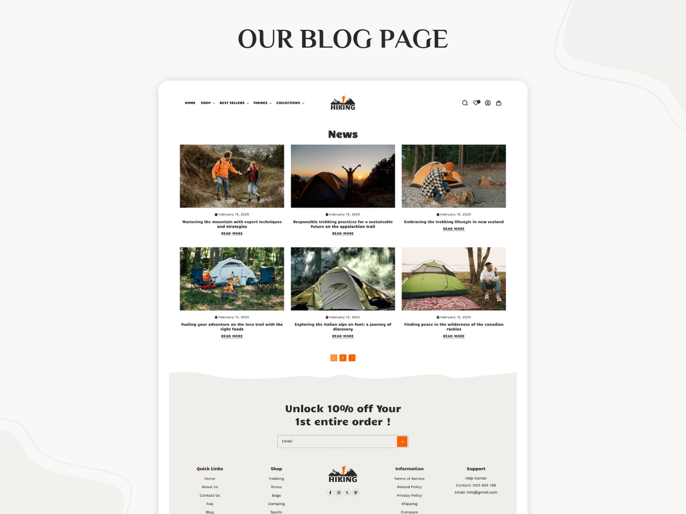 Hiking - Hiking & Mountain Trekking | Shopify 2.0 Theme