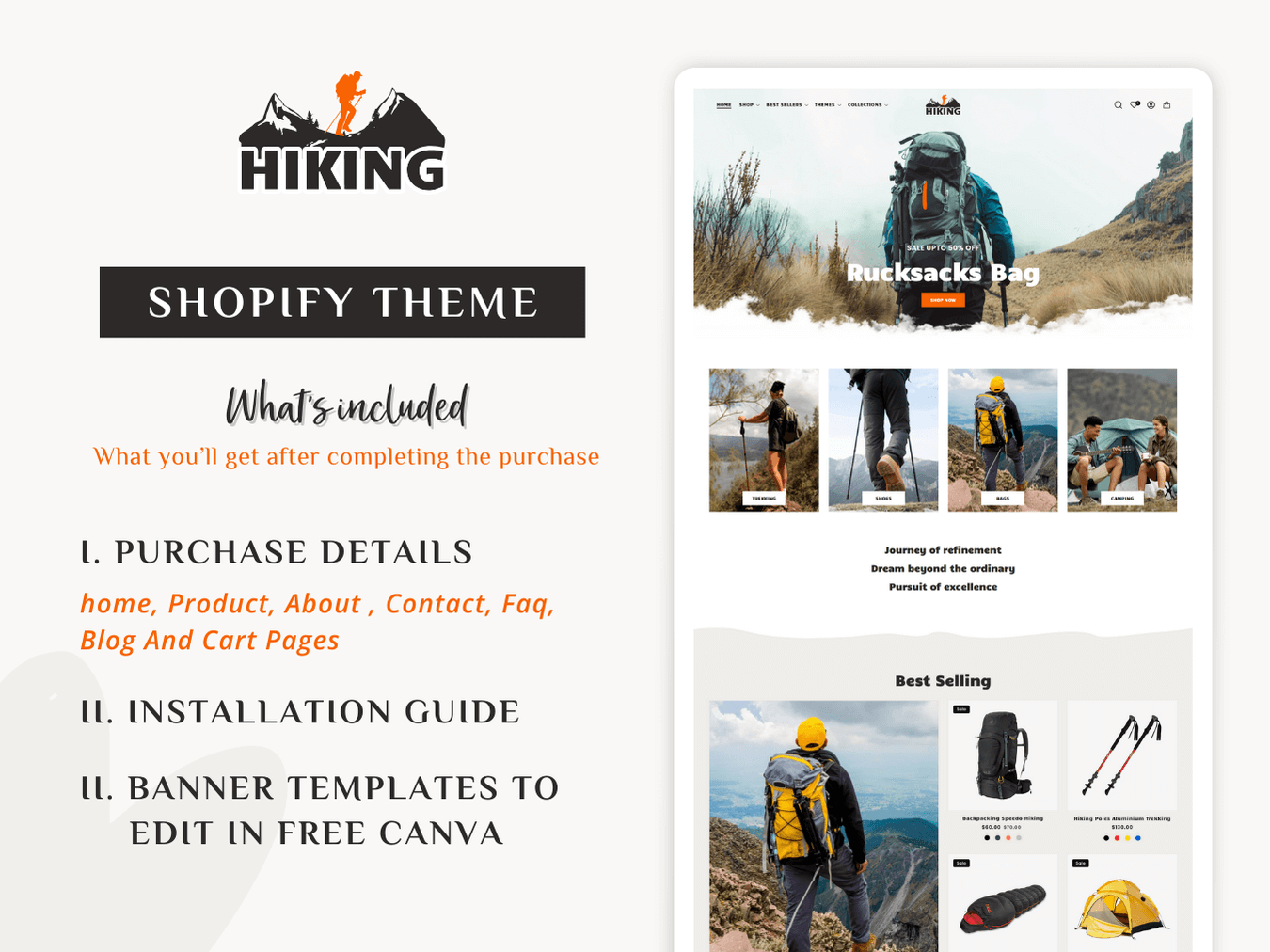 Hiking - Hiking & Mountain Trekking | Shopify 2.0 Theme