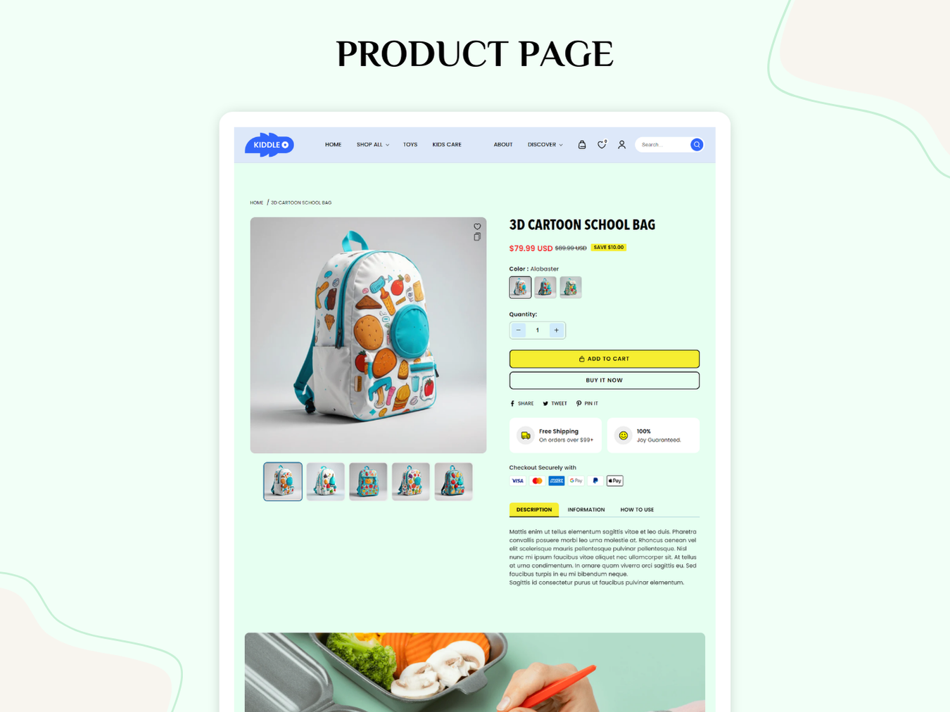 KIDDLE - Best Shopify kids themes For Toy Store | Shopify 2.0 Theme