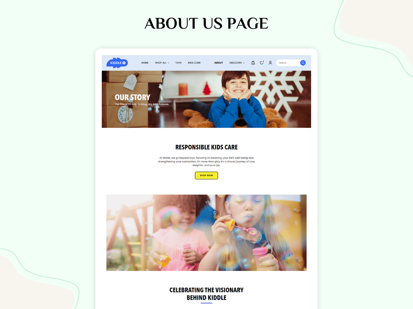 KIDDLE - Best Shopify kids themes For Toy Store | Shopify 2.0 Theme