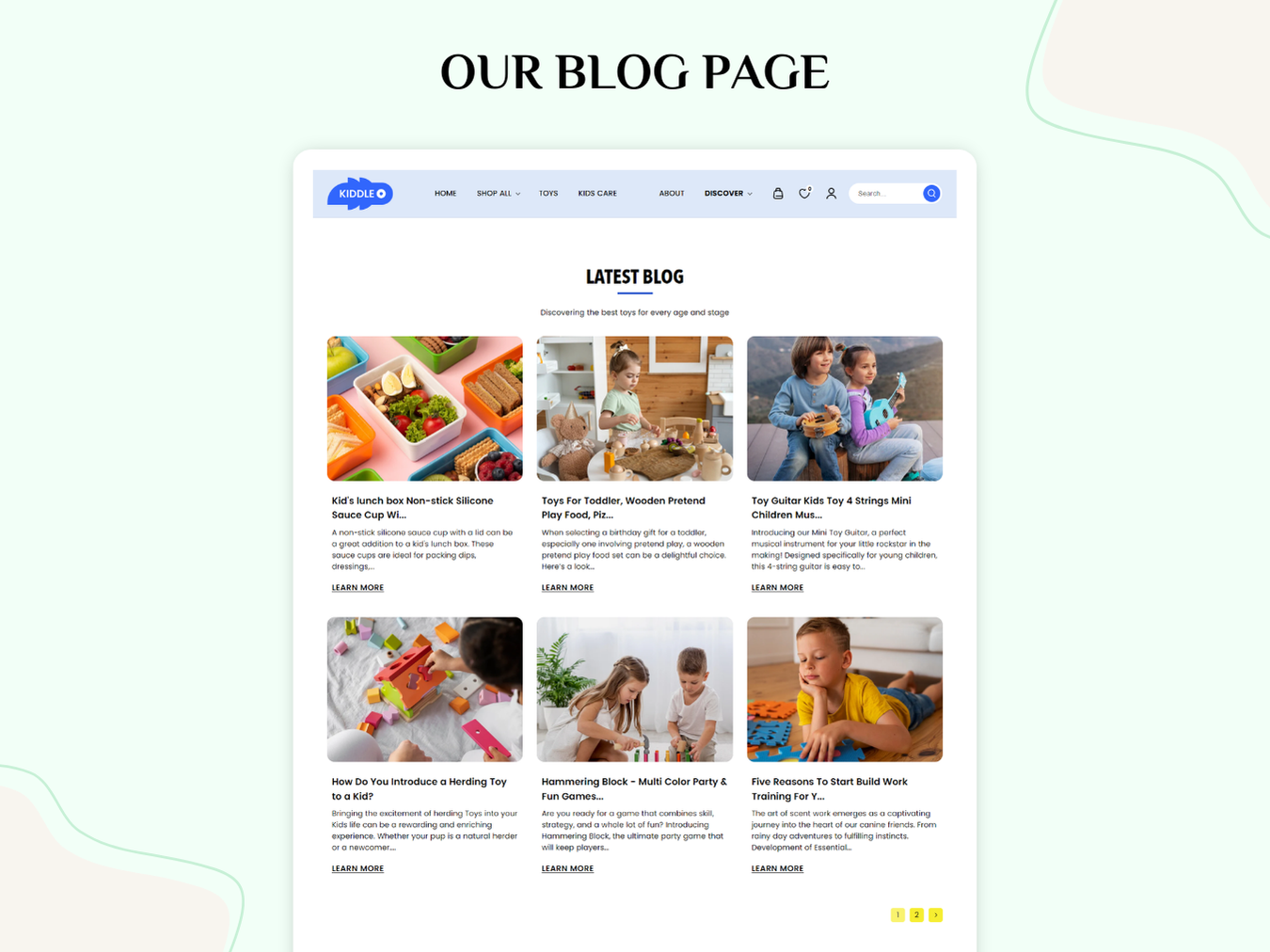 KIDDLE - Best Shopify kids themes For Toy Store | Shopify 2.0 Theme
