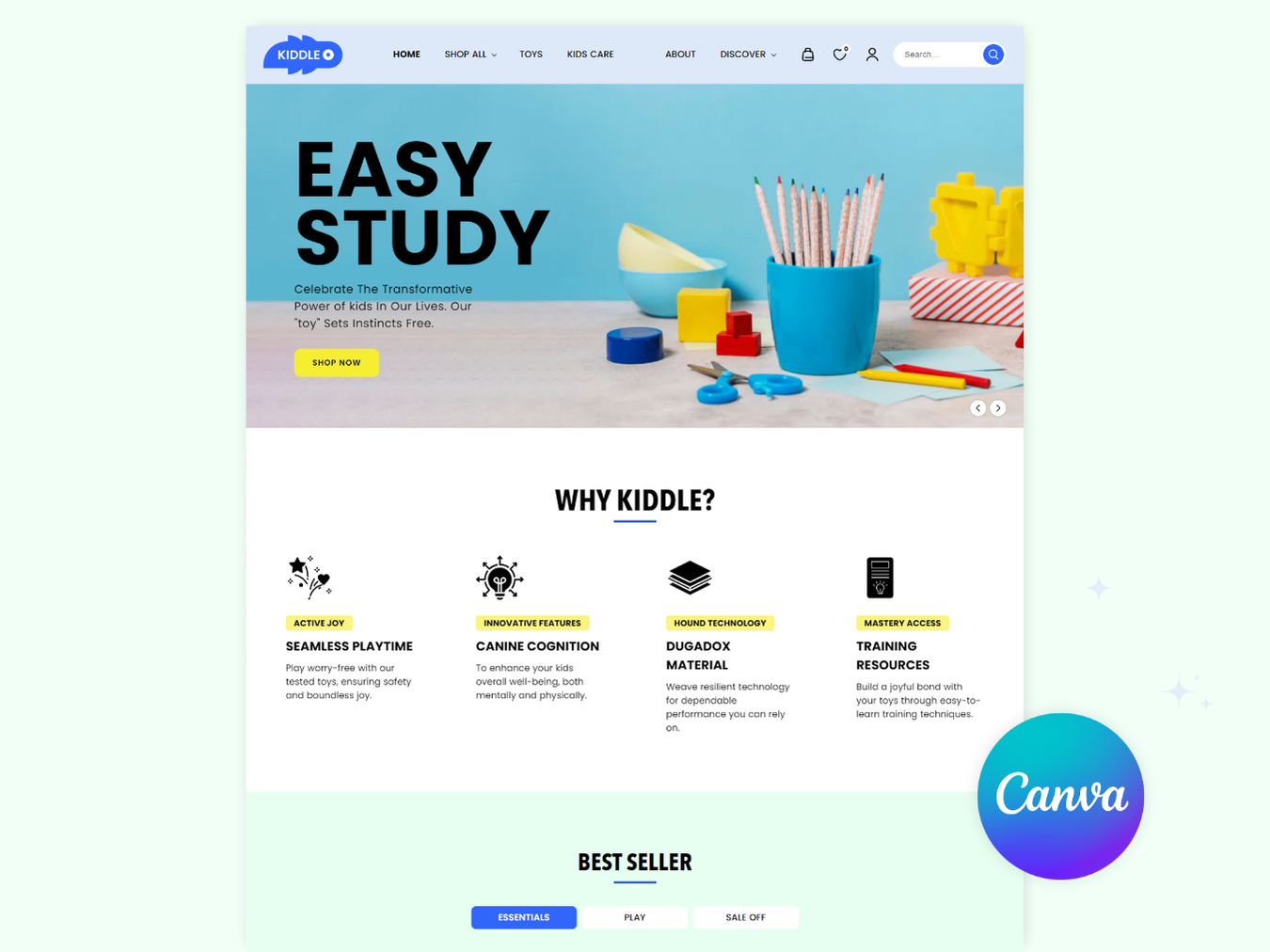 KIDDLE - Best Shopify kids themes For Toy Store | Shopify 2.0 Theme