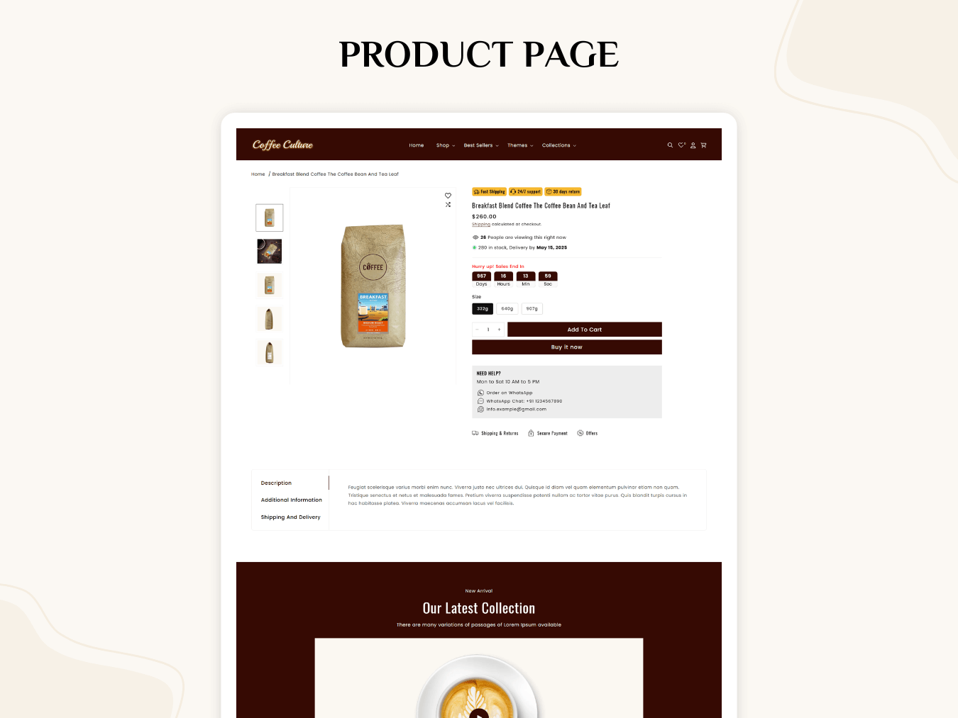 Coffee Culture - Best Coffee Theme | Shopify 2.0 Theme