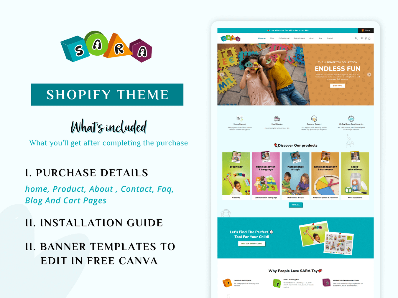 SARA Toys - Multipurpose Shopify kids themes For Toy Store | OS 2.0