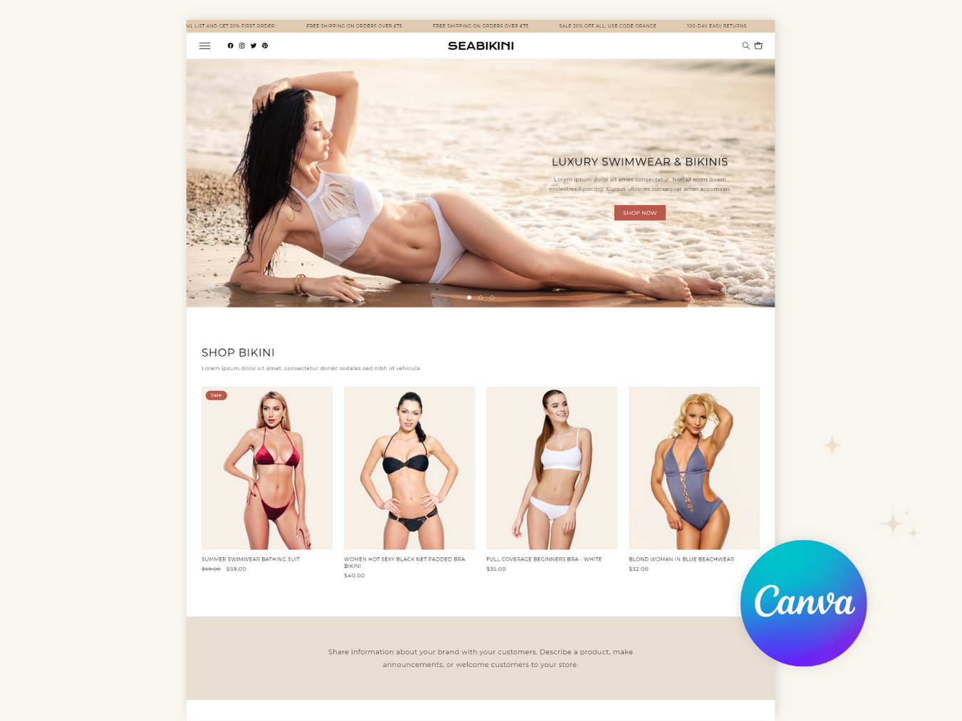 Seabikini - Shopify Bikini Themes | Shopify 2.0 Theme