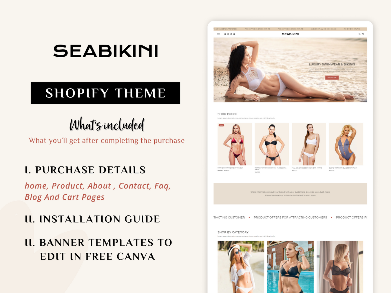 Seabikini - Shopify Bikini Themes | Shopify 2.0 Theme
