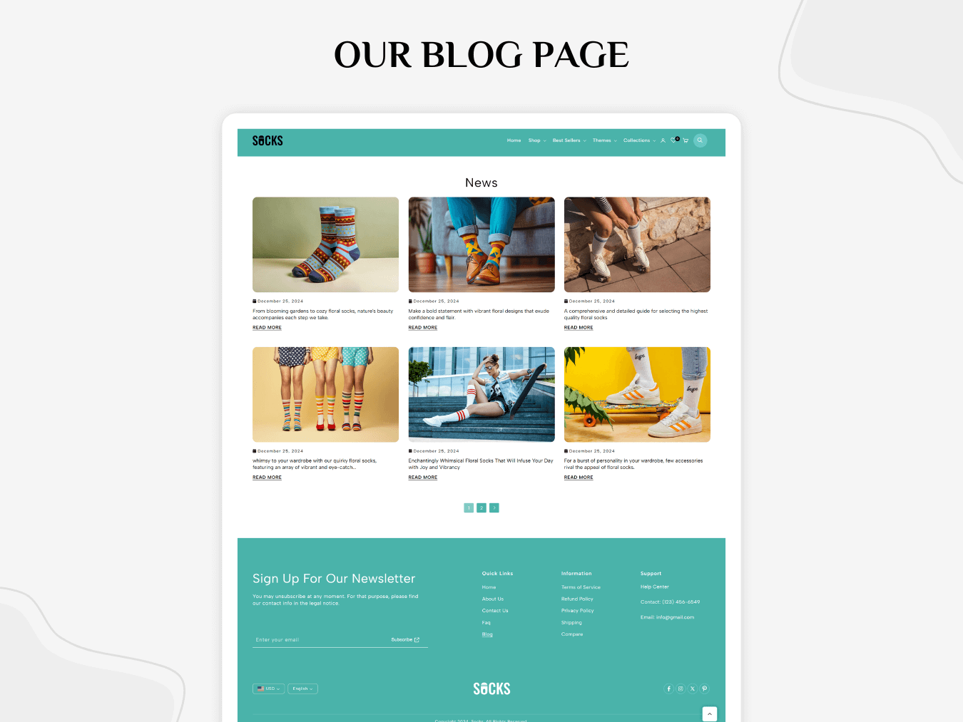 Socks And Fashion Shopify 2.0 Theme