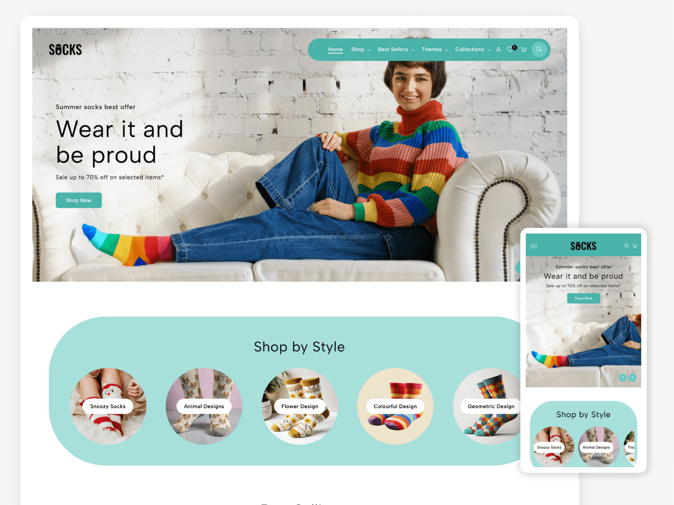 Socks And Fashion Shopify 2.0 Theme