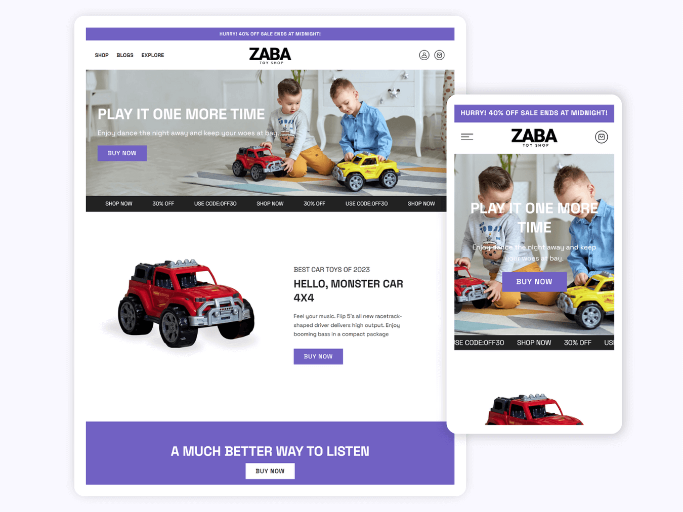 Toy Template for shopify