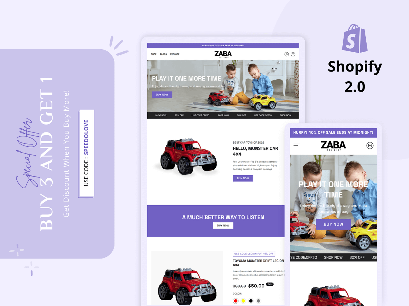 Toy templates for shopify