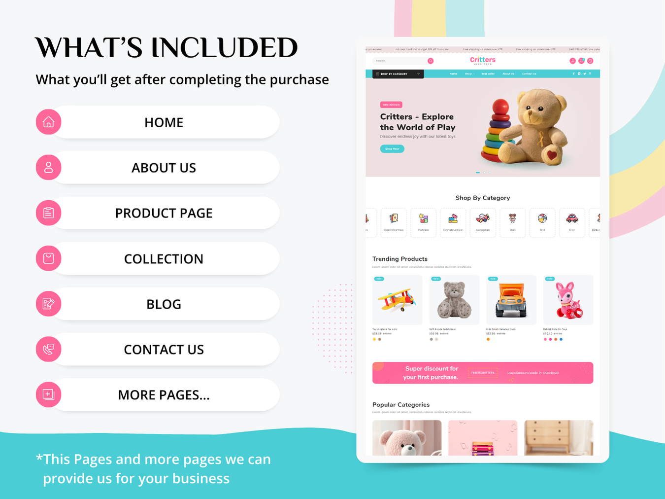 Critters Kids Toys - Best Toy Store for Kids | Shopify 2.0 Theme