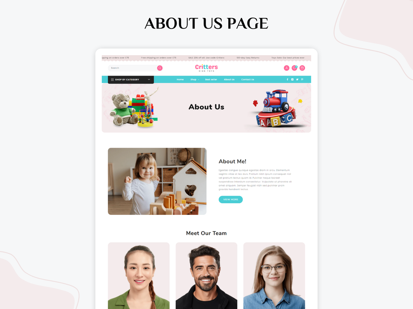 Critters Kids Toys - Best Toy Store for Kids | Shopify 2.0 Theme