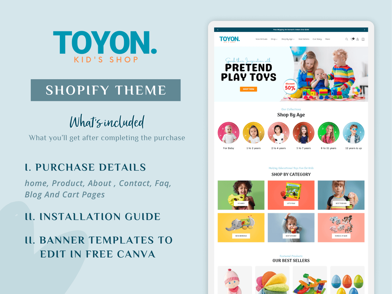 Toyon Toys Themes for Sopify