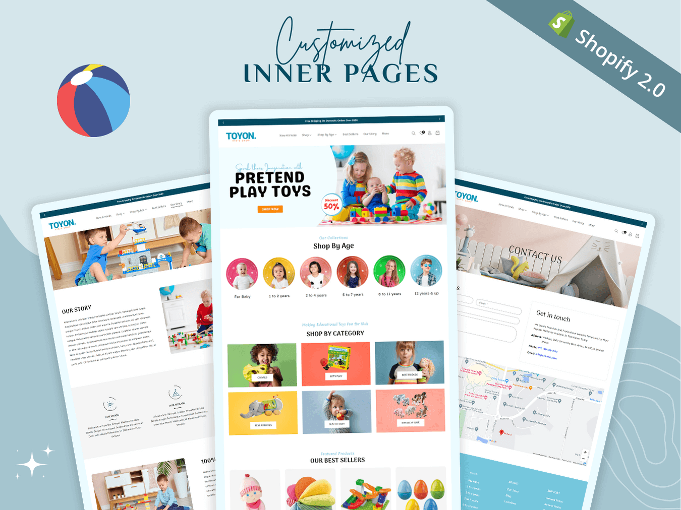 Toyon Toys Themes Inner Page