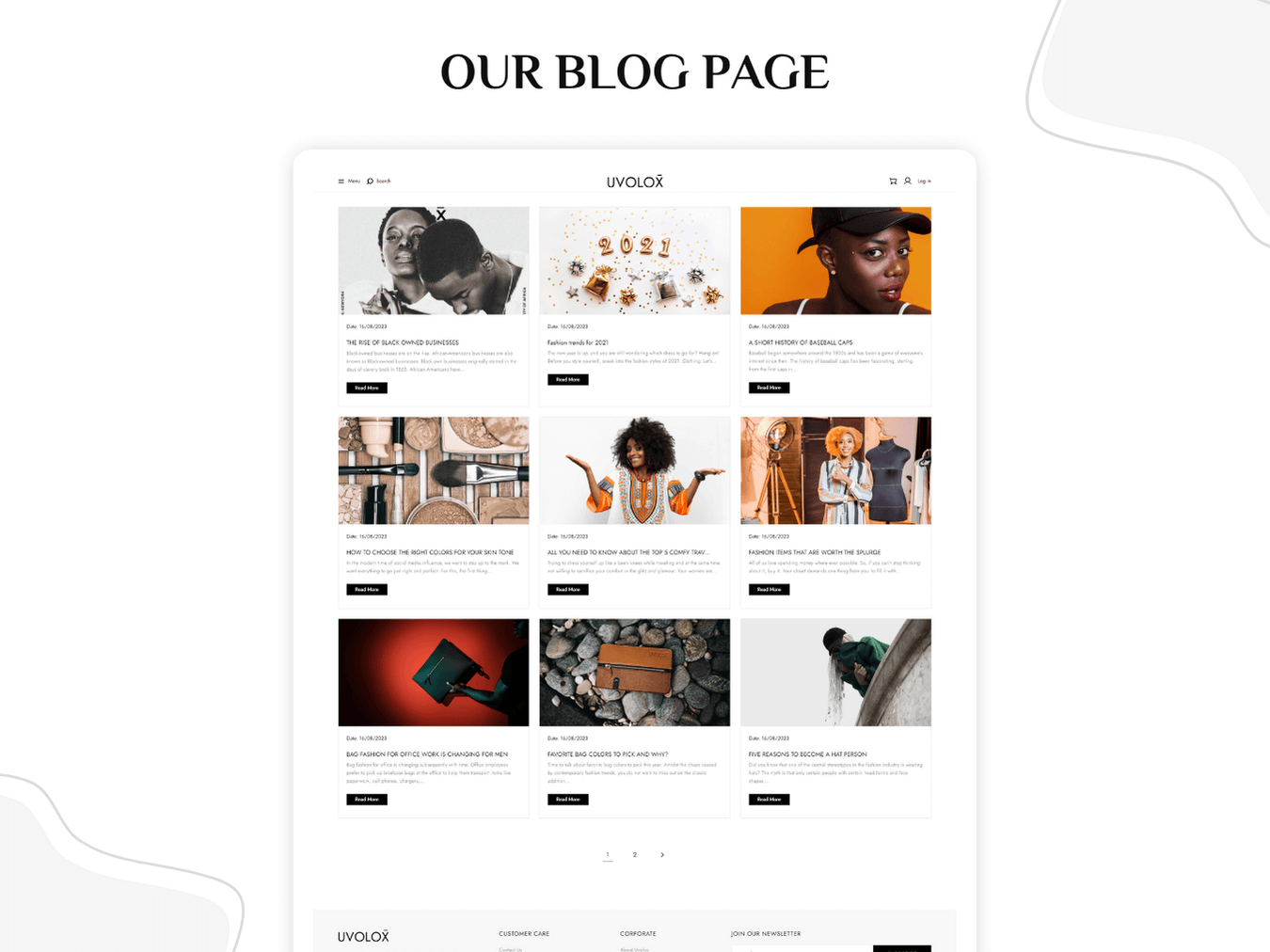 Uvolox - Shopify Fashion Themes | Shopify 2.0 Theme