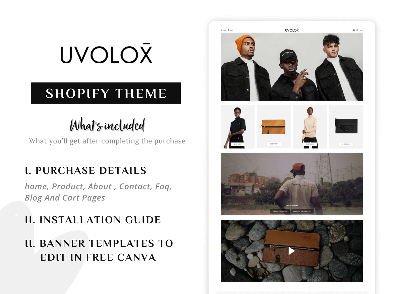 Uvolox - Shopify Fashion Themes | Shopify 2.0 Theme