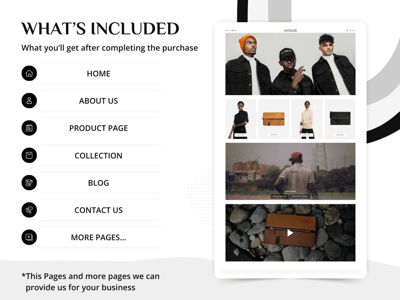 Uvolox - Shopify Fashion Themes | Shopify 2.0 Theme