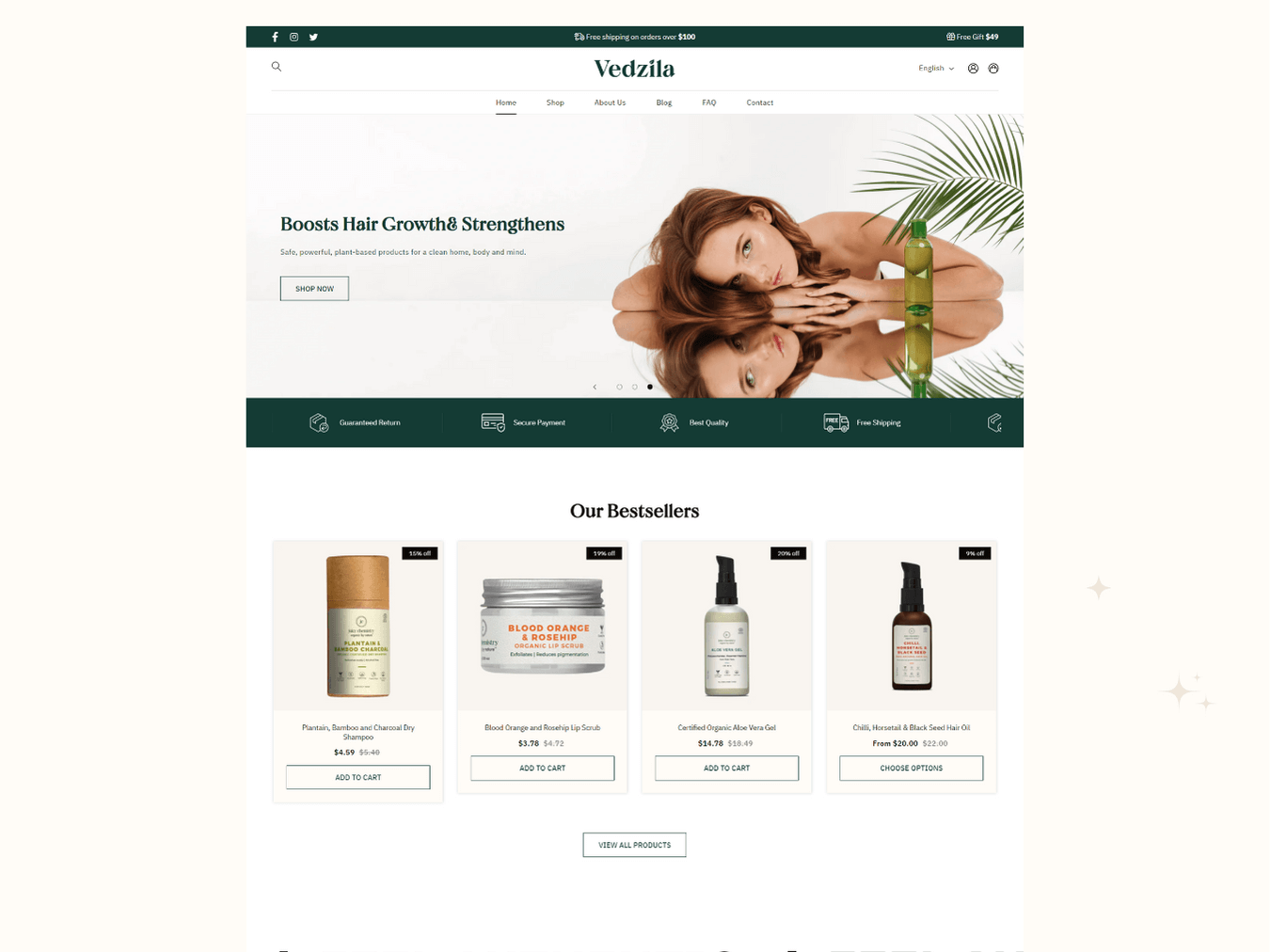 Cosmetic Theme Shopify