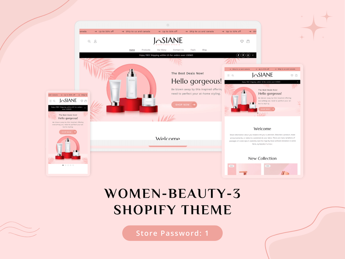 Cosmetic Products Showcase