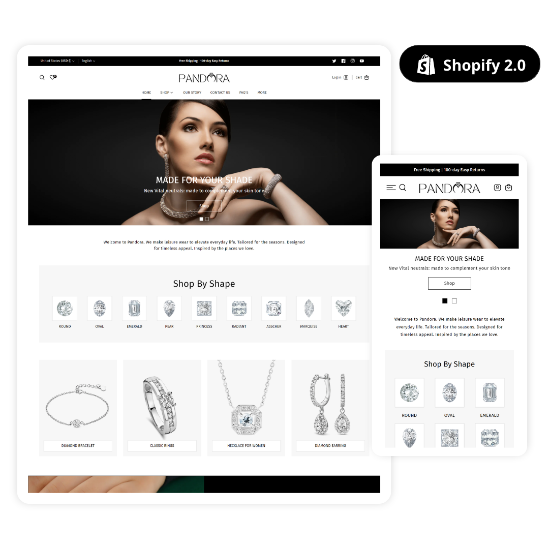 Jewellery Website Templates For Online Store