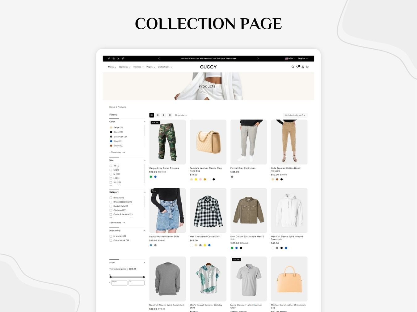 Guccy - Premium Fashion Shopify Template | O.S 2.0