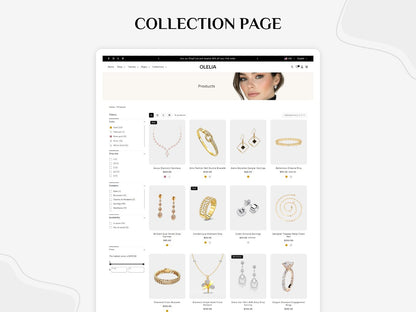 Olelia Jewelry - Exquisite Jewelry Shopify Template | O.S 2.0