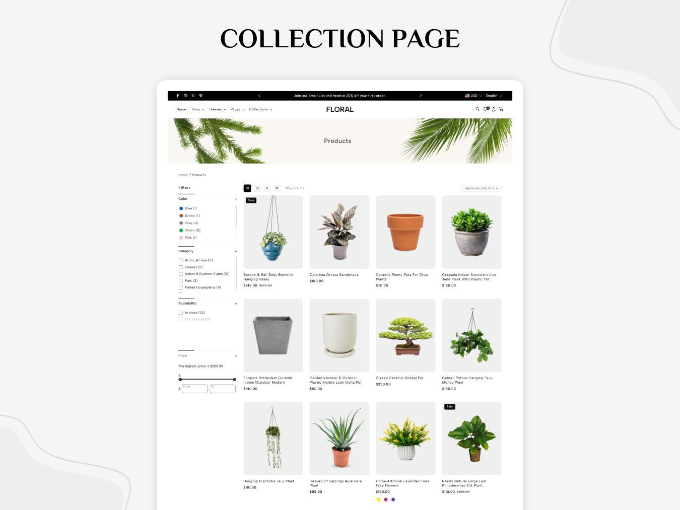 Plantrex - Beautiful Flower Shop Shopify Template | O.S 2.0