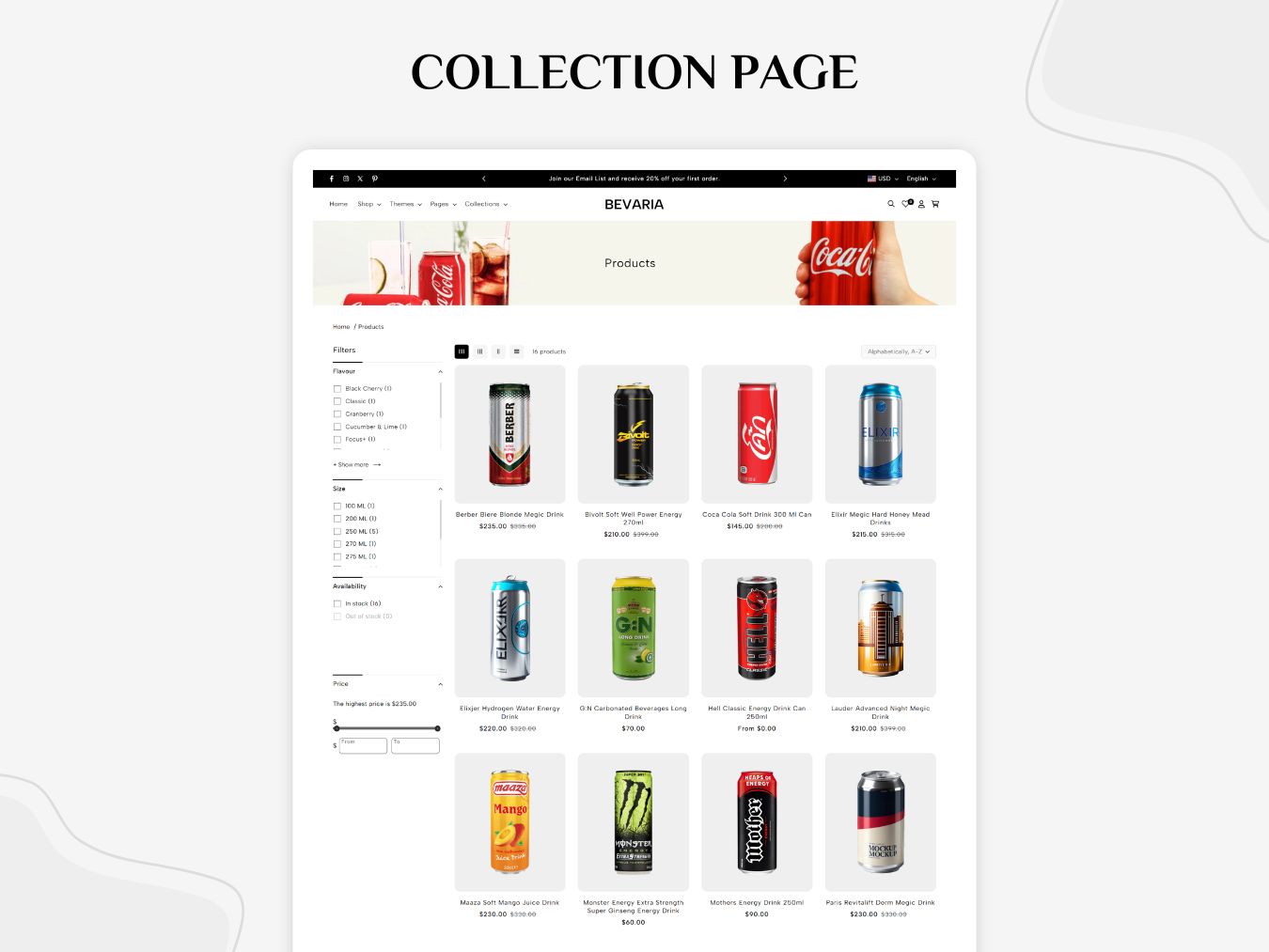 Bevaria - Sophisticated Beverage Shopify Template | O.S 2.0